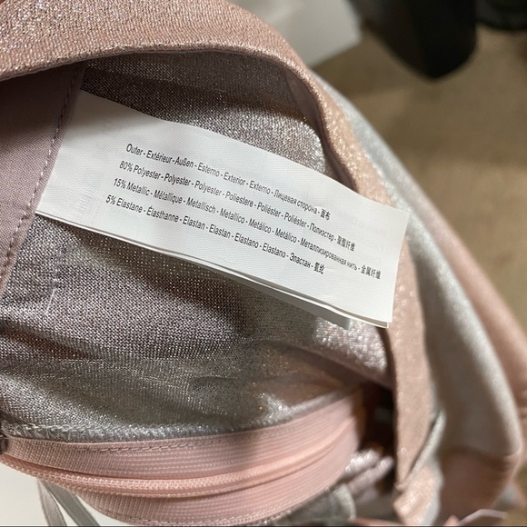 TRAFFIC PEOPLE BLEEDING BEAUTIES PANT wide leg. Gold silver metallic - Picture 12 of 12